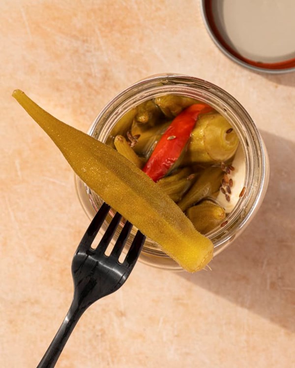 Pickled okra
