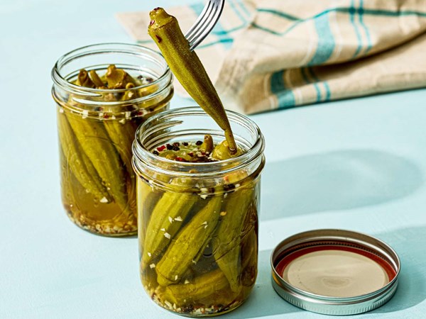 Pickled okra