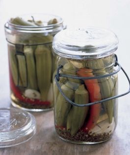 Pickled okra
