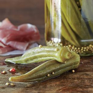 Pickled okra