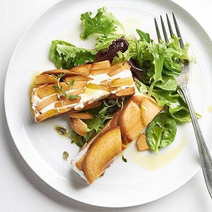 Pickled peach terrine