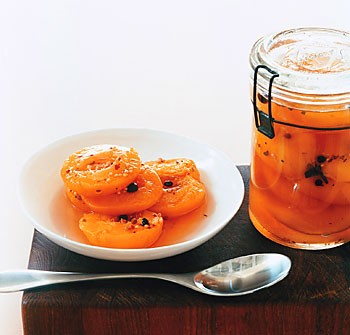 Pickled peaches