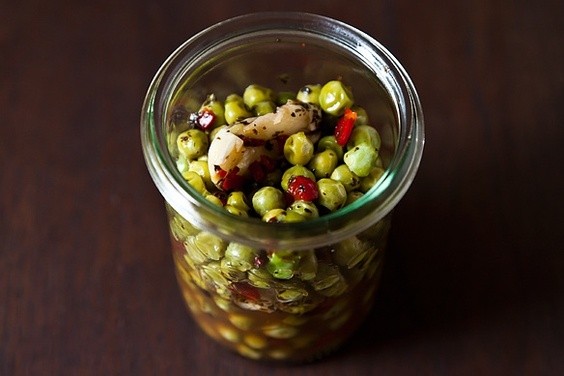 Pickled peas