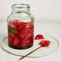 Pickled plum, red onion and chilli
