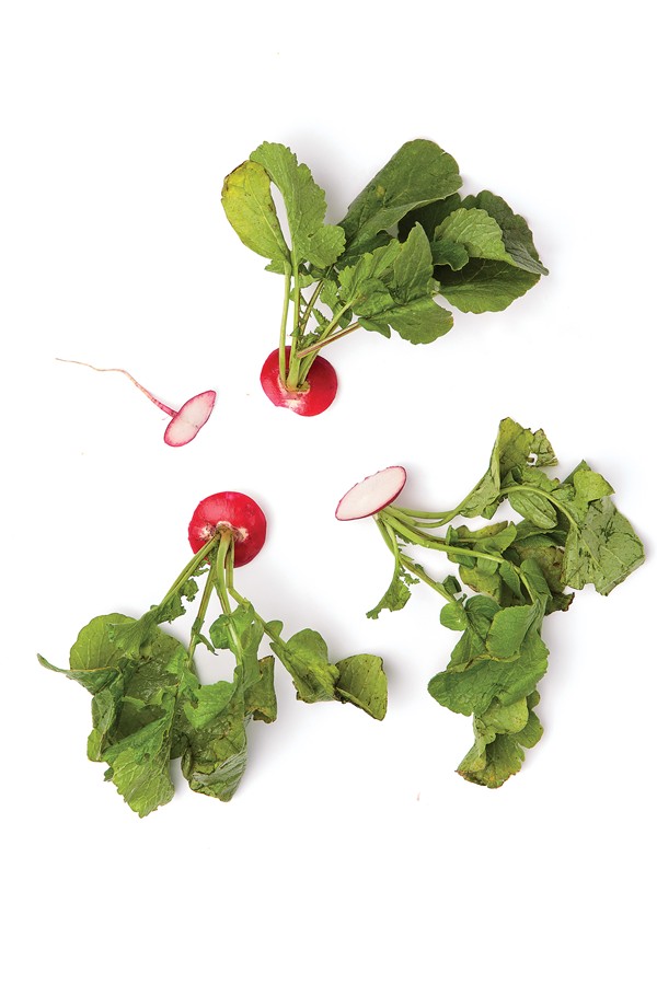 Pickled radish greens