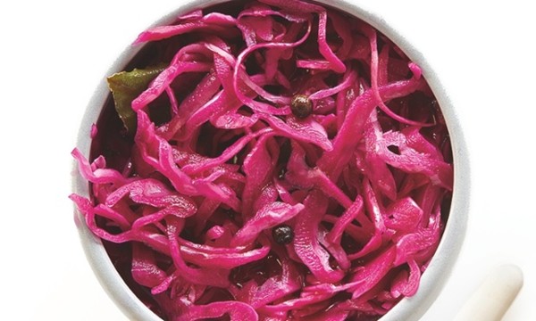 Pickled red cabbage