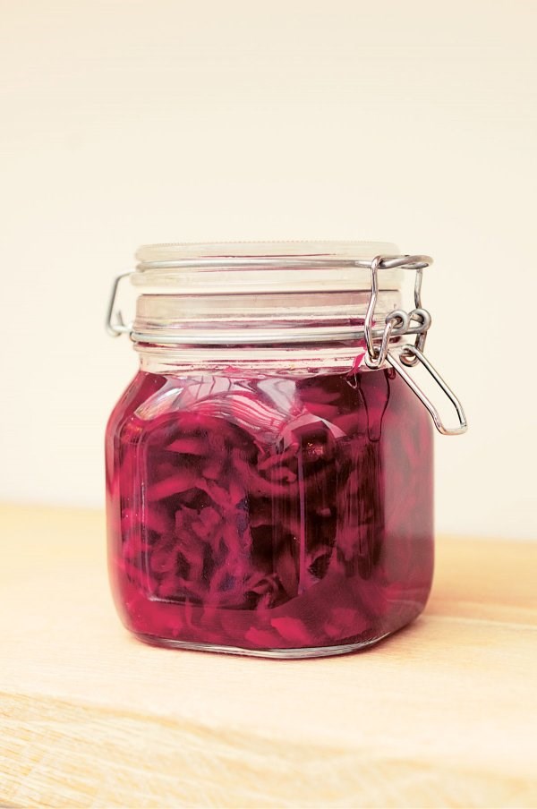 Pickled red cabbage