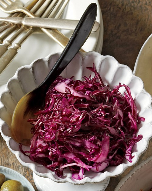 Pickled red cabbage