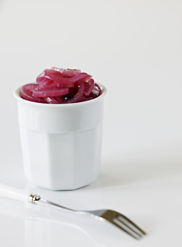 Pickled red onions