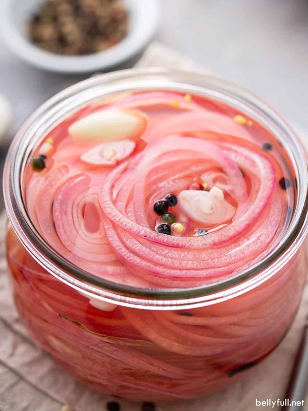 Pickled red onions
