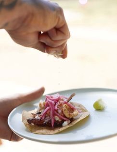Pickled red onions