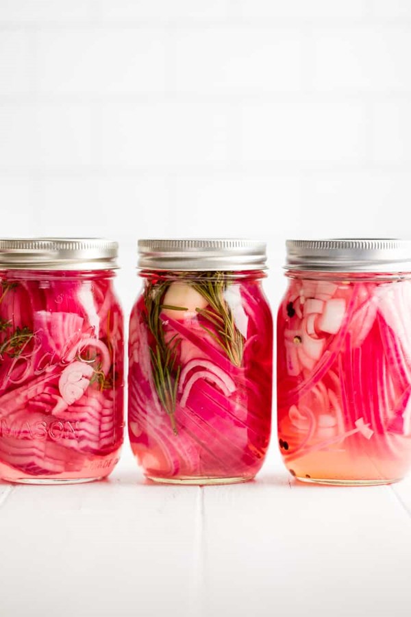 Pickled red onions