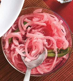 Pickled red onions