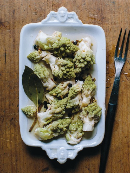 Pickled Romanesco cauliflower