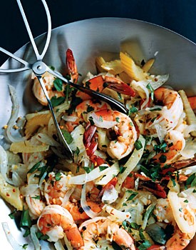 Pickled shrimp and vegetables