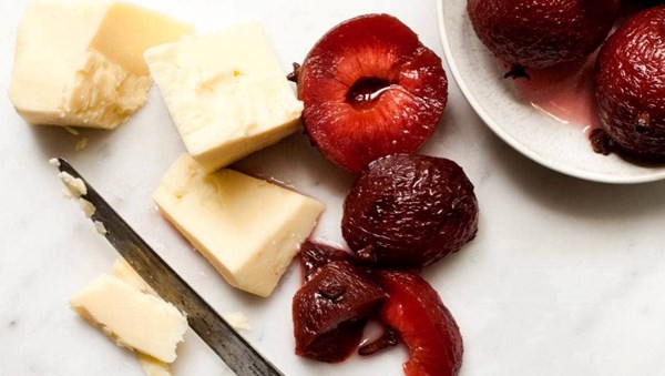 Pickled spiced plums