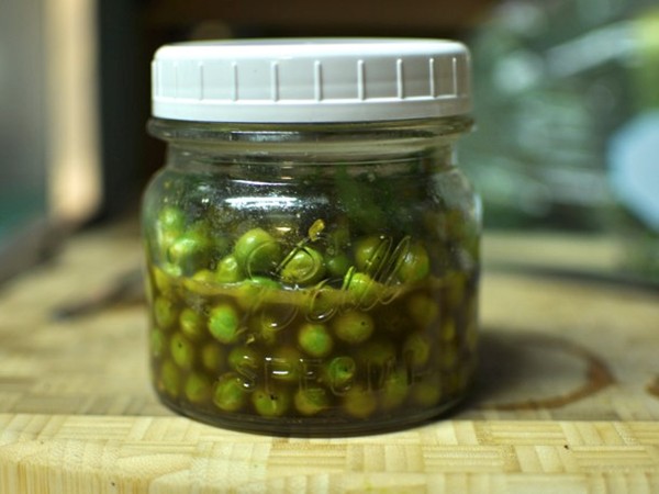 Pickled spring peas