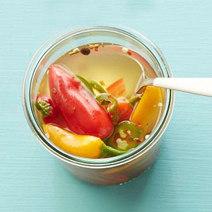 Pickled sweet peppers