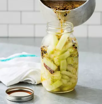 Pickled watermelon rind