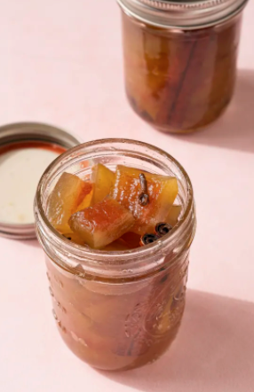 Pickled watermelon rind