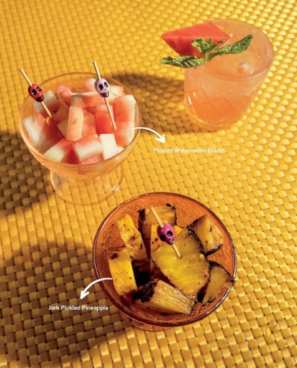 Pickled watermelon rind