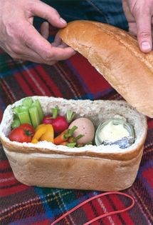 Picnic crudité loaf