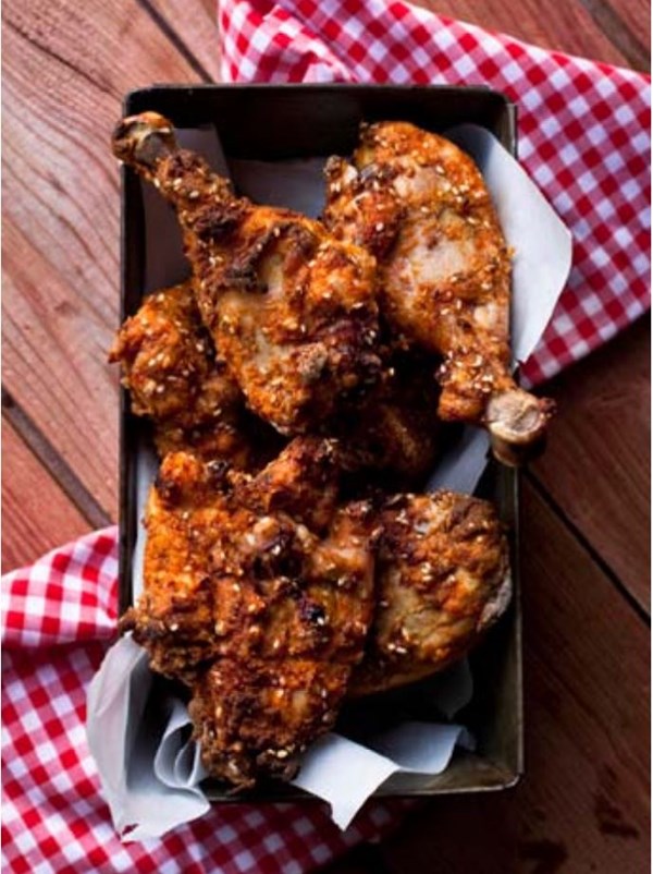 Picnic oven-fried chicken