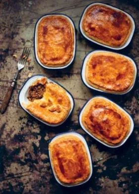 “Pie & mash shop” beef pies