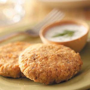 Pierside salmon patties