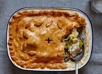Pig’s cheek and rabbit pie