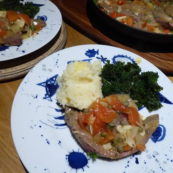 Pig's liver with piquant sauce (Le foie de porc en escabèche)