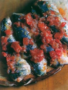 Pilchards on toast