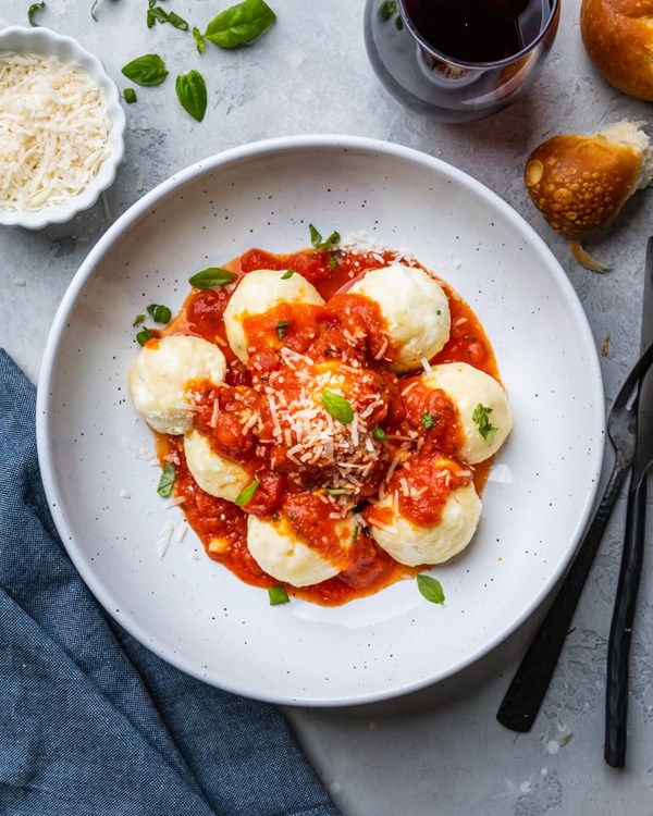 Pillowy ricotta gnudi