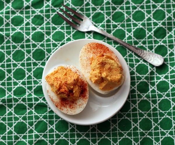 Pimento cheese deviled eggs