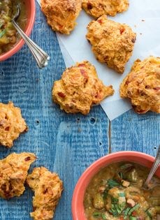 Pimento cheese drop biscuits