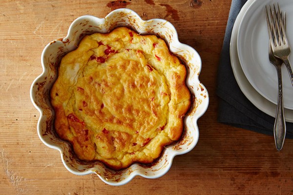 Pimento cheese soufflé