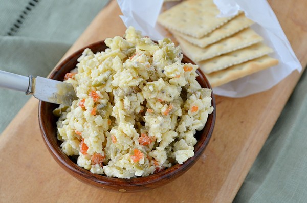 Pimento cheese with spanish olives