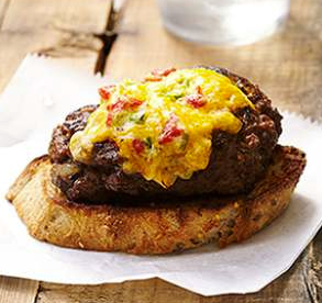 Pimiento-cheese patty melt