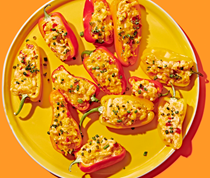 Pimiento cheese-stuffed mini bell peppers
