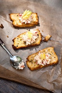 Pimiento cheese with cornbread toasts