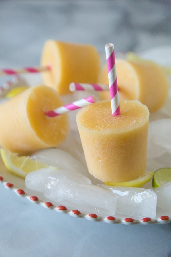Piña colada ice pops