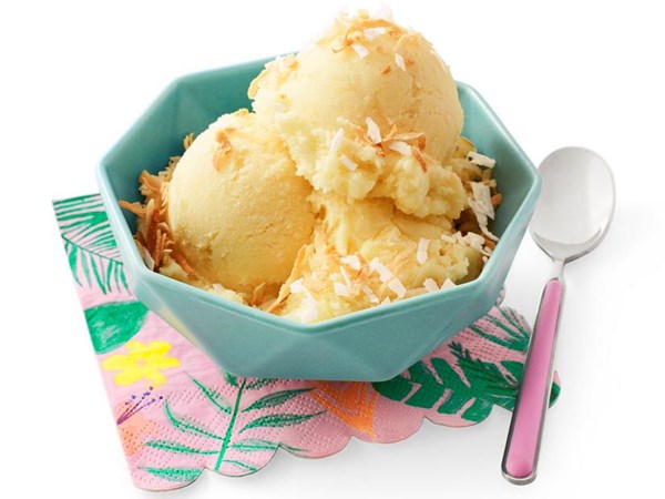 Piña colada "nice" cream