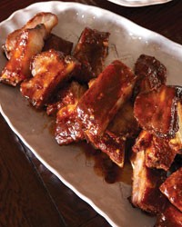Pincho ribs with sherry glaze