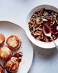 Pine nut agrodolce