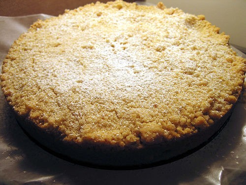 Pine nut coffee cake