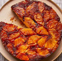 Pineapple & chilli upside-down cake