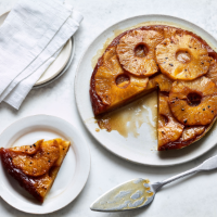 Pineapple and cardamom tarte Tatin