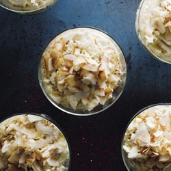 Pineapple and coconut pina colada mess