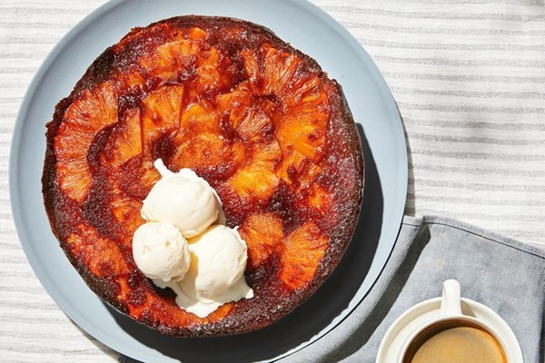 Pineapple and ginger upside-down cake