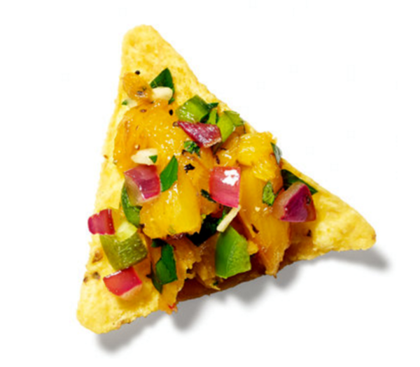Pineapple and red onion salsa
